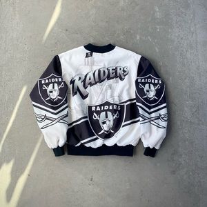 Vintage 90's Chalk Line Raiders AOP Bomber Jacket